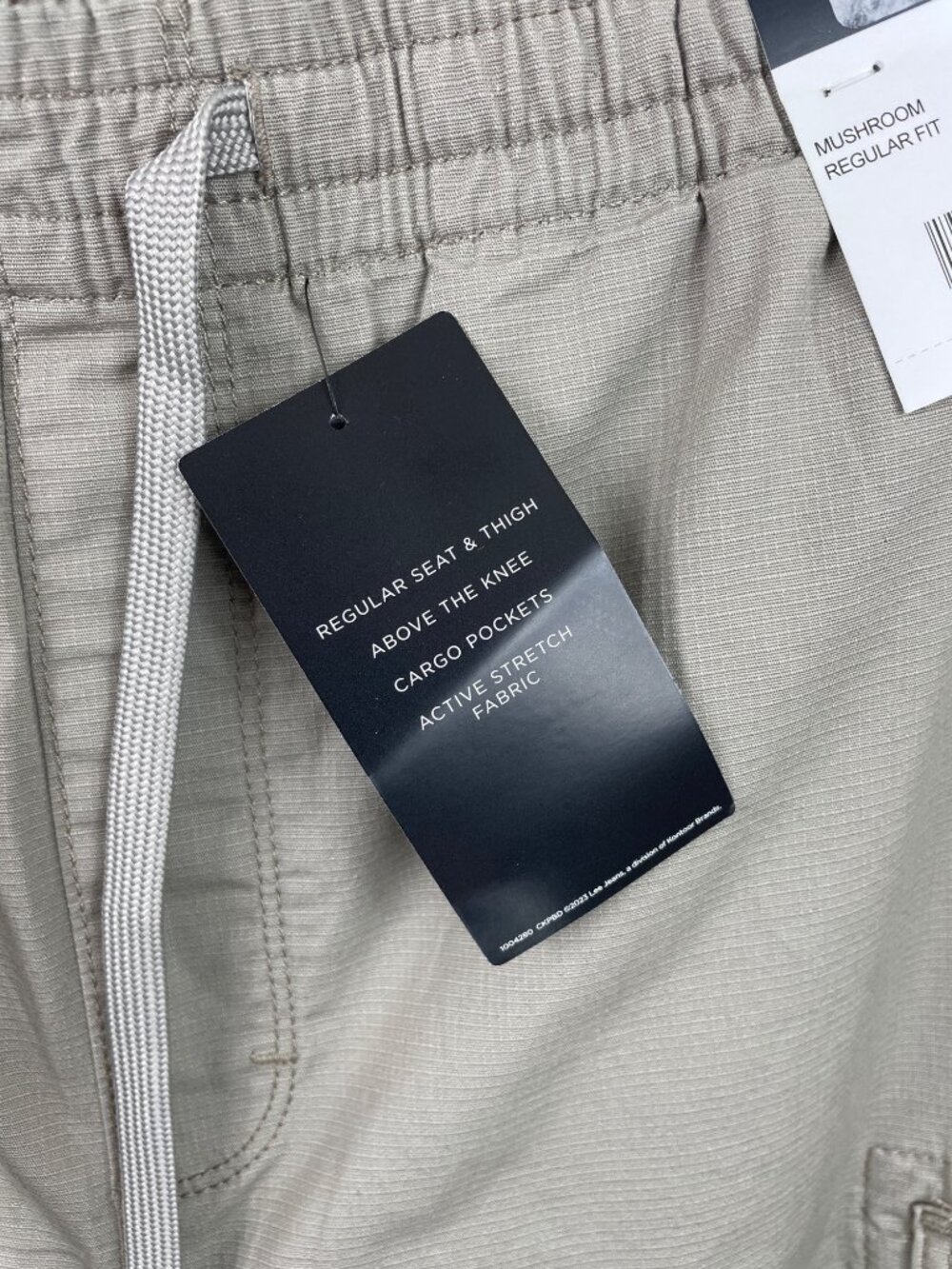 Lee Active Stretch Cargo Shorts Mushroom Color Regular Fit Mens Size Large - Picture 7 of 12